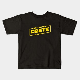 Crete Best Island in the Galaxy Kids T-Shirt